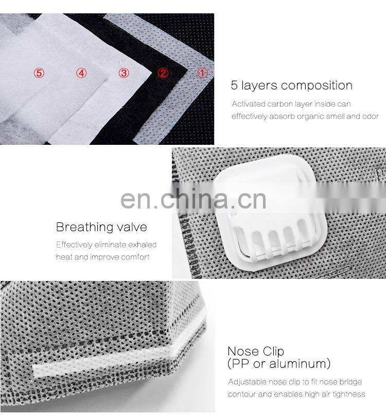 Anti Smog Dust Protective PM2.5 Face Mask with Activated Carbon Filter