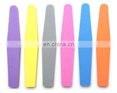 Professional Round abrasive Sponge Custom Printed 80 100 120 150 180 240 grit finger nail file