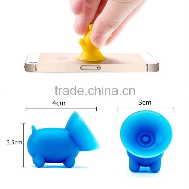 LOT Pink Piggy Sucker Mobile Phone Stand Silicone Phone Holder