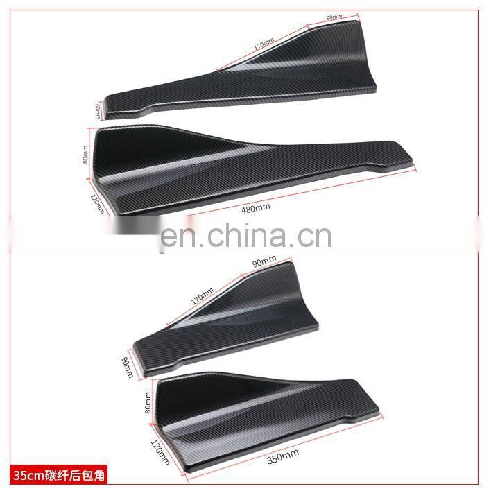 Auto Parts Universal Rear Bumper Corner Universal car parts Rear Corner Universal Rear Diffusers For All Car Wrap Angles