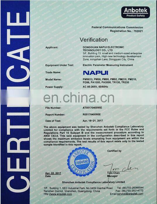 Intelligent harmonic power meter, thd harmonic analyzer