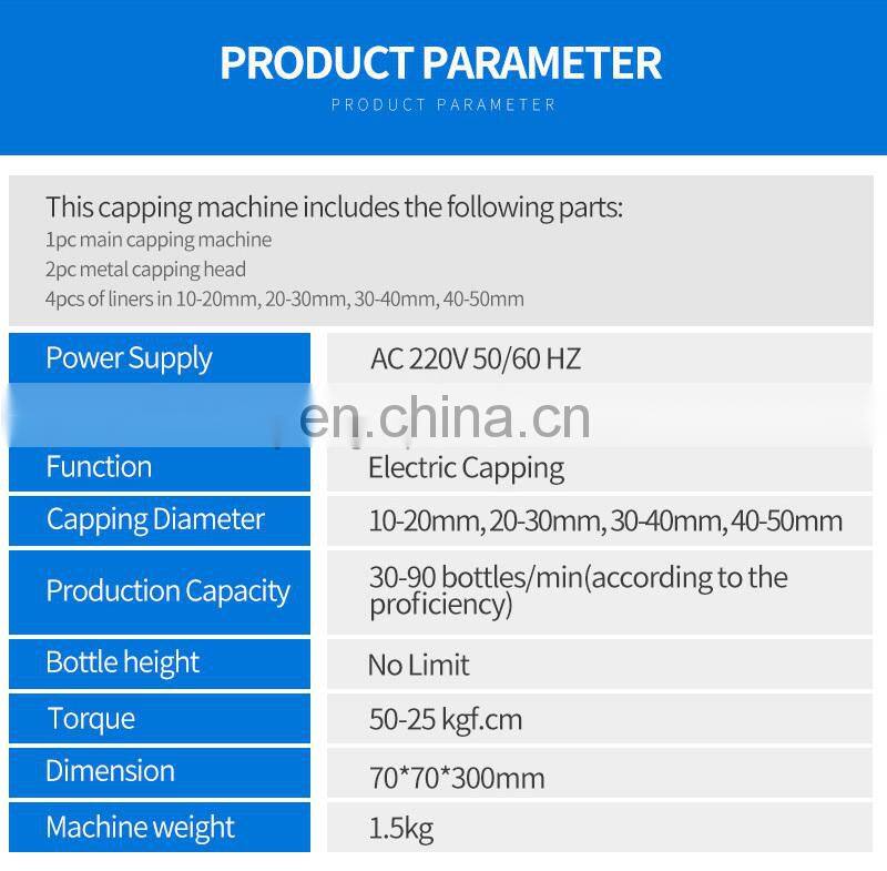 Factory Price Manual Plastic Bottle Capping Machine Ropp Capping Machine
