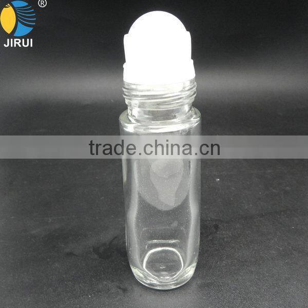 40ml Tabular Clear Roll on Glass Bottle