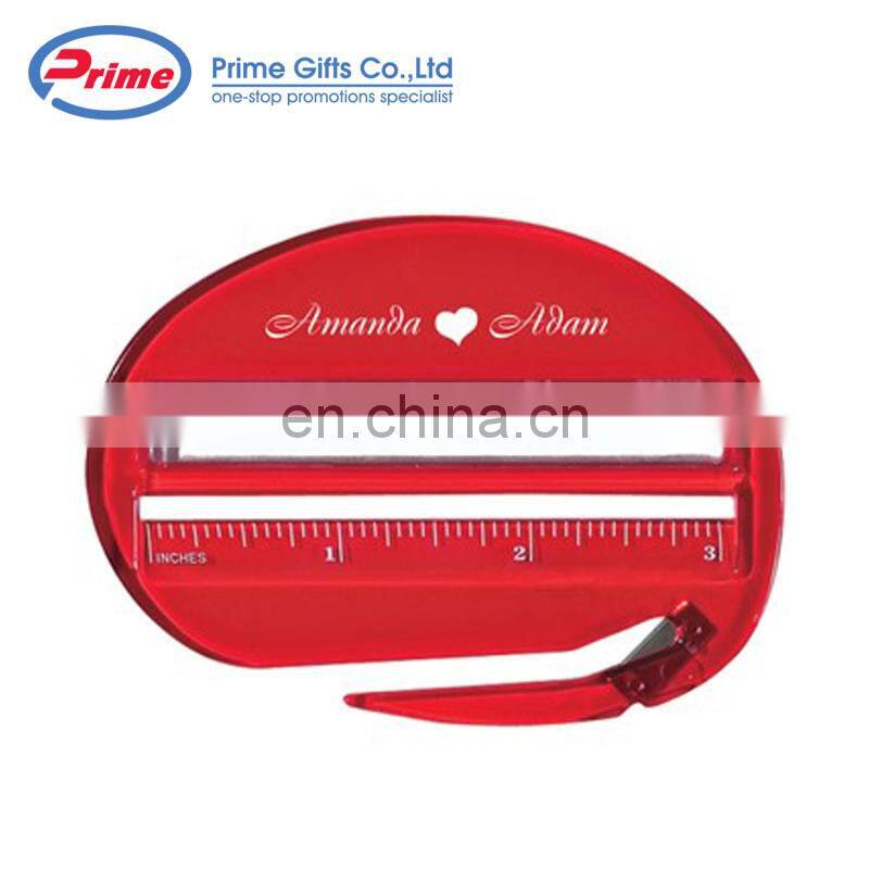 Custom Printed Plastic Letter Opener with Ruler for Sale