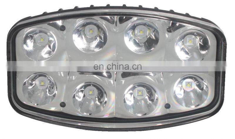 Lantsun 6459 64w Jumbo light OVAL straight neon position light LED Drive Work Light cars Aluminum 6500k 6500LM IP68