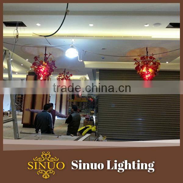 Good quality glass lighting blown glass flowers