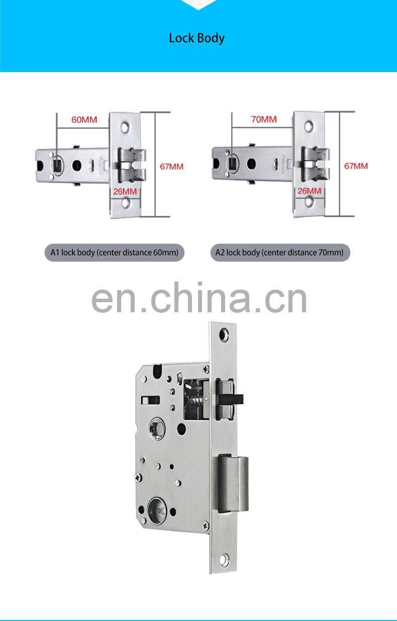 Top ranking product Keyless Entry Door Lock Smart tt Door Lock Passcode Wifi Card Key For Office Home Apartment