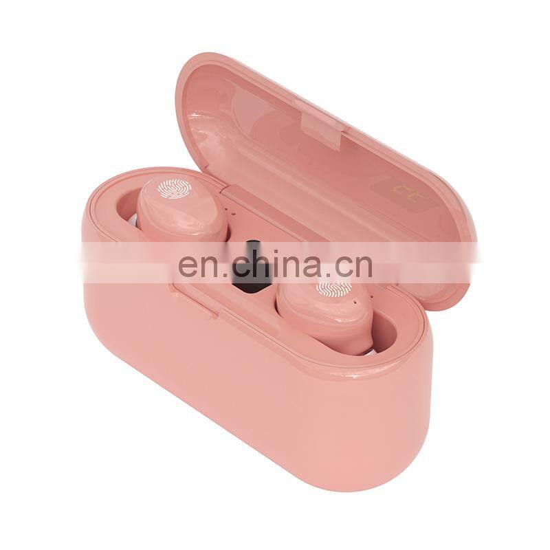 Mini bass wireless earbuds F9 LCD display blutooth earphone with power bank audifono f9-34 tws auriculares