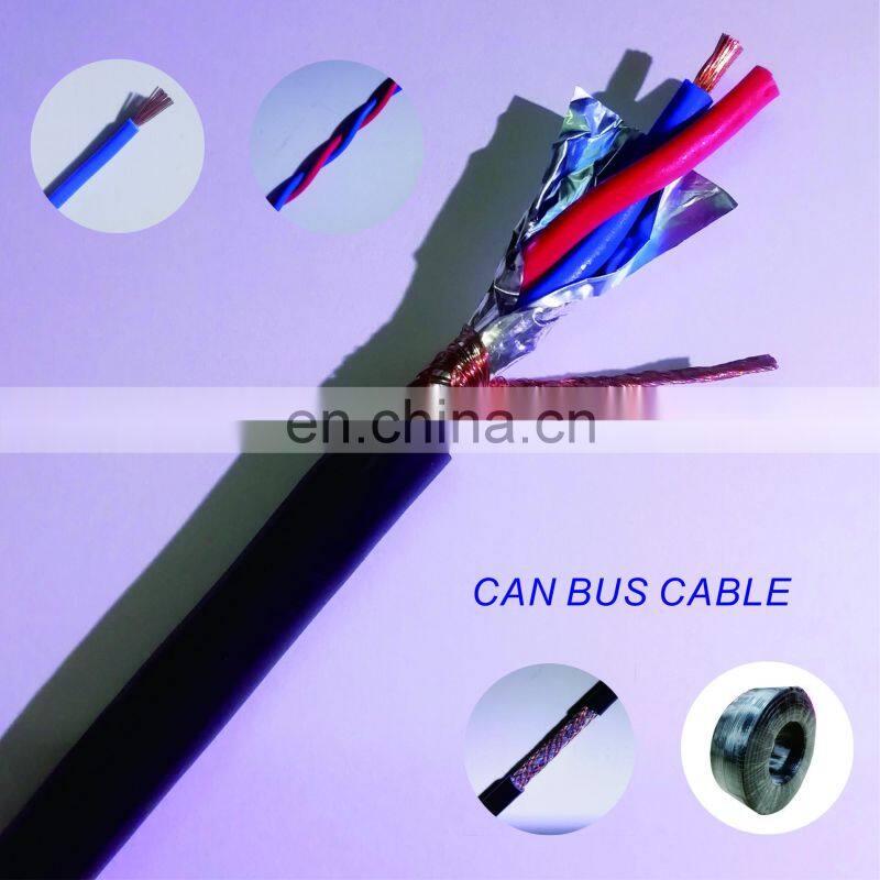 Cable 2 Core Pair Stranded Shielded Wire Type OD6.5 Shielded Control Signal Transmission RVVPS Cable