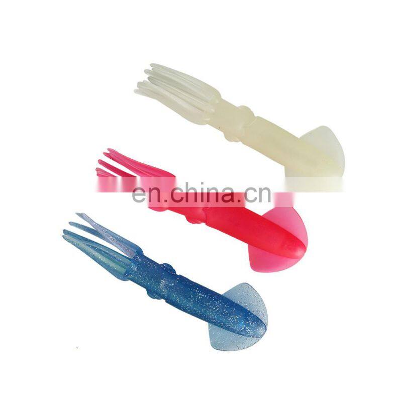 JOHNCOO Soft Plastic Squid Lure Octopus Bait Fishing Lures 22cm 69g with Fishing Light for Trolling