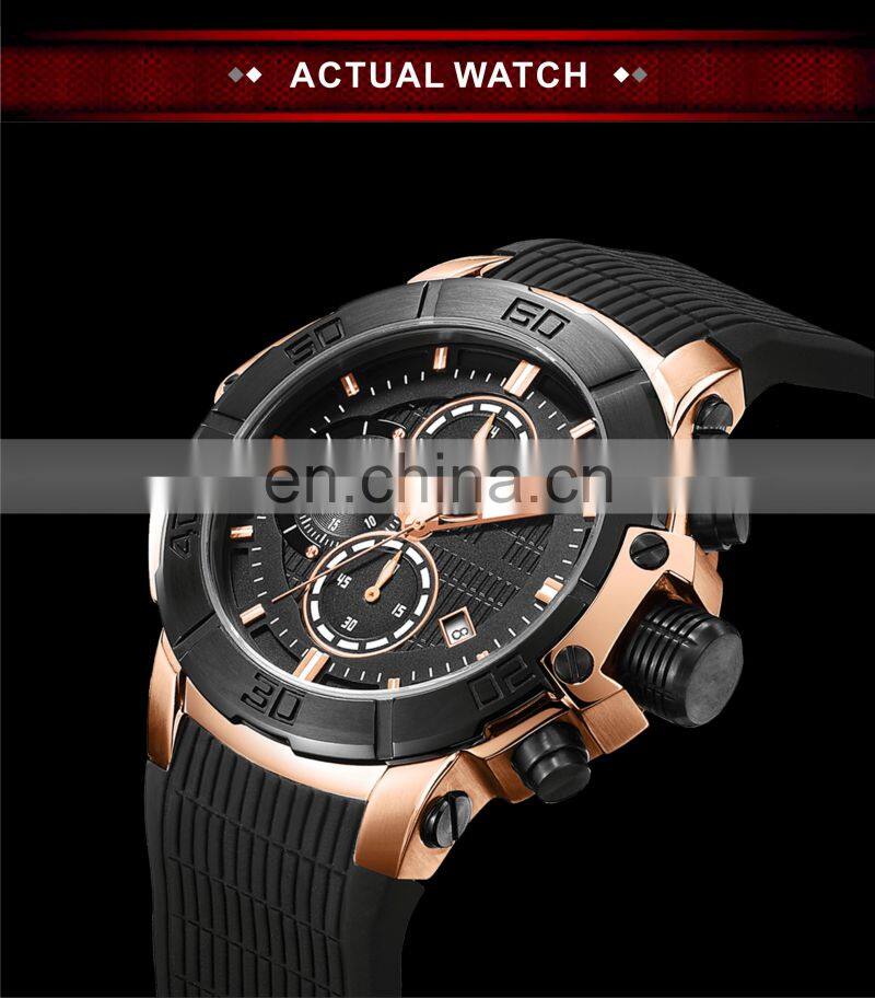 2018 luxury mens sports digital watch stainless steel back multifunction watch with water resistant
