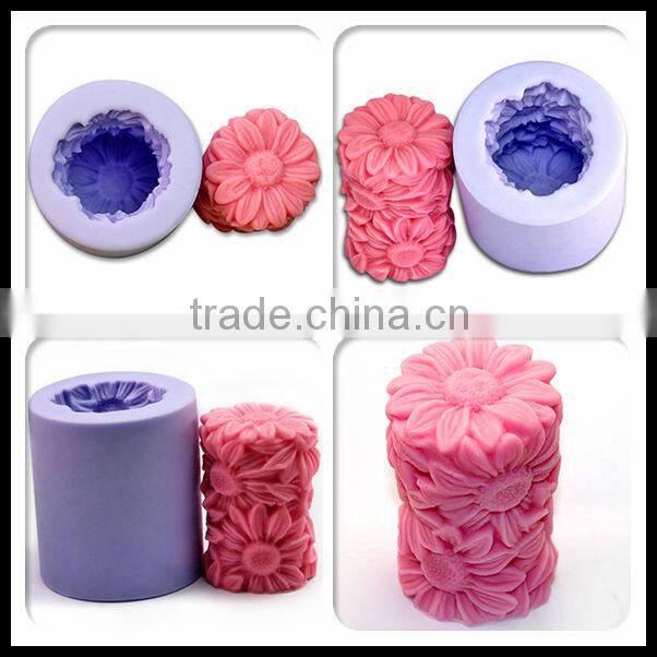 Halloween Pumpkin Creator Handmade soap mold silicone rubber candle molds LZ0119