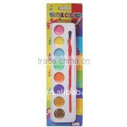 8 COLORS OVAL METALLIC DAMP DRY WITH A PAINTBRUSH WATER COLOR NON-TOXIC