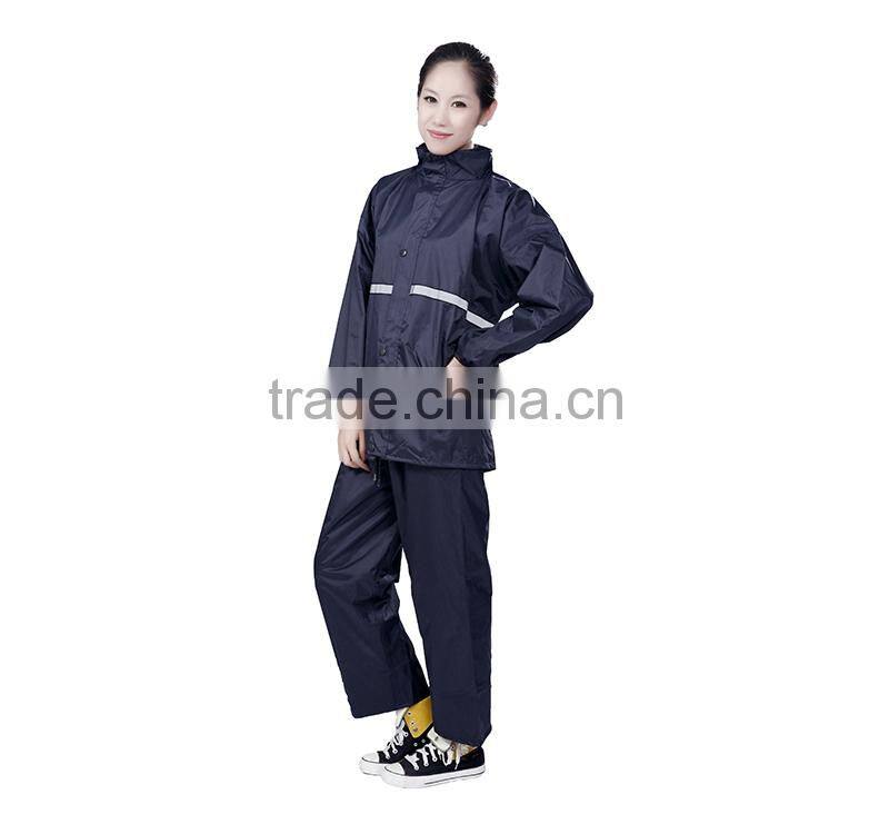 pvc polyester pongee rain coat suit