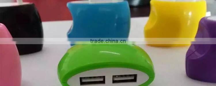 2016 new premium Manufacturers OEM ODM UL FCC CE GS SAA approved USA Plug 5V 1A Dual USB Home Charger for Mobile Phones