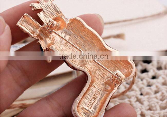 zinc alloy Metal women dress shoe christmas brooch
