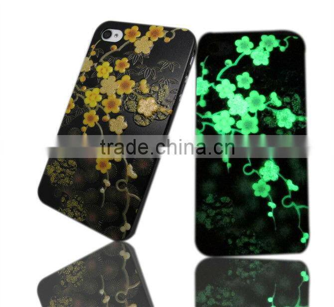 Noctilucent color emboss phone case