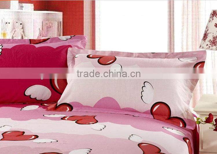 Custom printed cotton home colorful pillow cases bulk