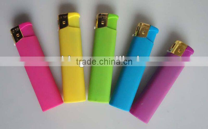 plastic material refillable round style electronic cigarette lighter
