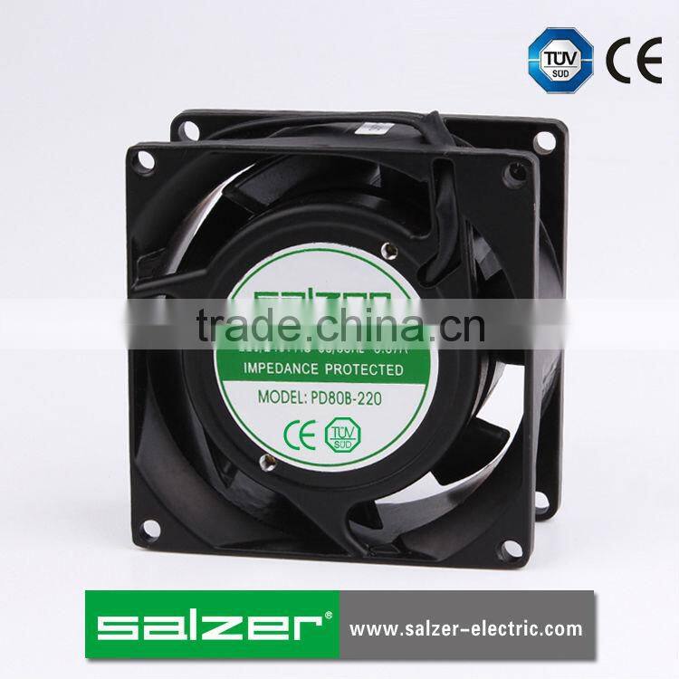 SALZER PD80B-220 80X80X25mm Series AC Axial Flow Fans ( TUV, CE certificate )