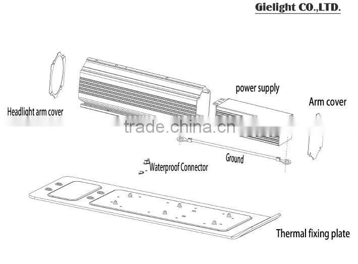 60W slim led street light supplier