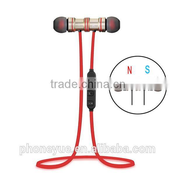 2016 new products magnetic sport csr wireless headphone bluetooth headsets