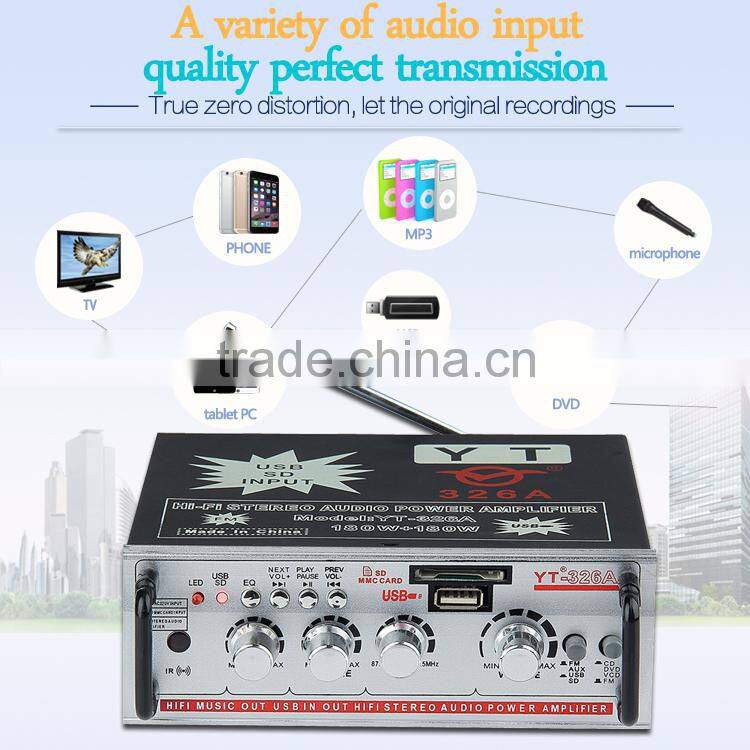 China hot sale amplifier YT-326A support CD/DVD/VCD input HOT!!!Top sell