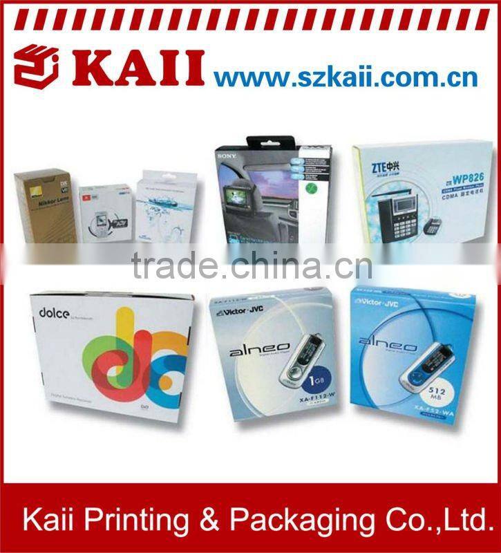 colorful corrugated paper box packaging with printing machine