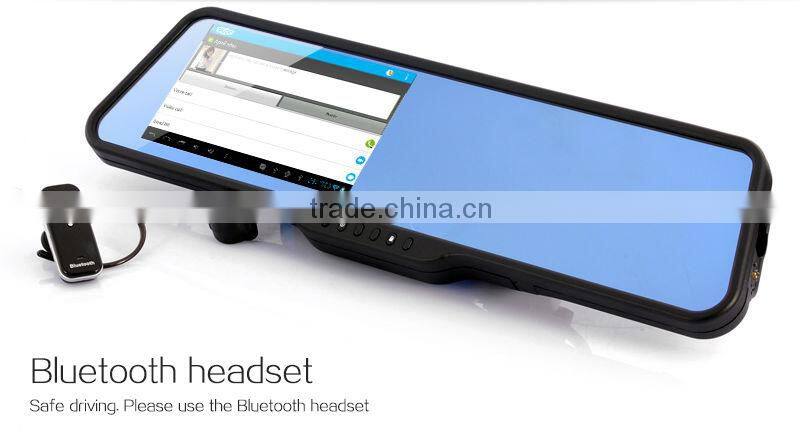 Smart rear view camera GPS with GPS navigation bluetooth DVR and android 4.0