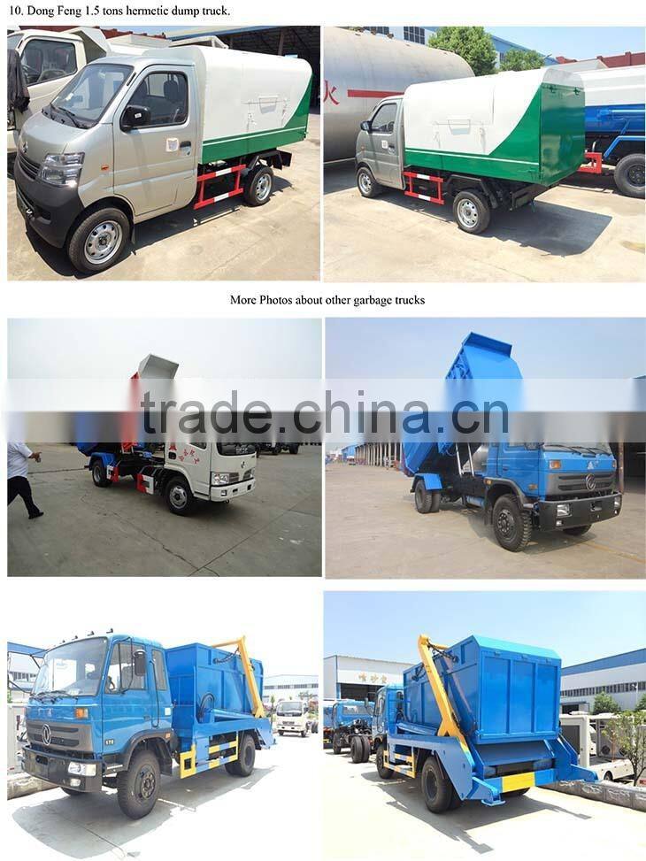 cheap garbage compactor truck dongfeng, compression garbage truck