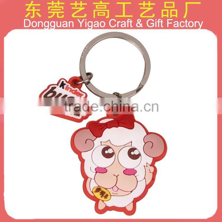 Eco-friendly soft PVC retractable keychain/rubber key chain
