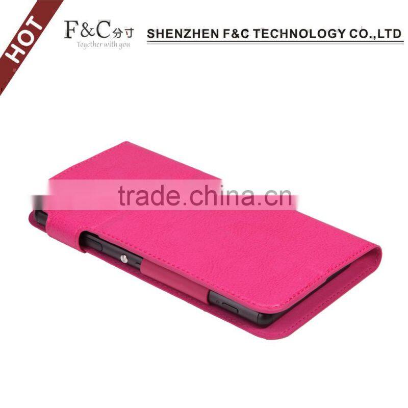 factory price universal Wallet PU leather stand mobile phone case with clip