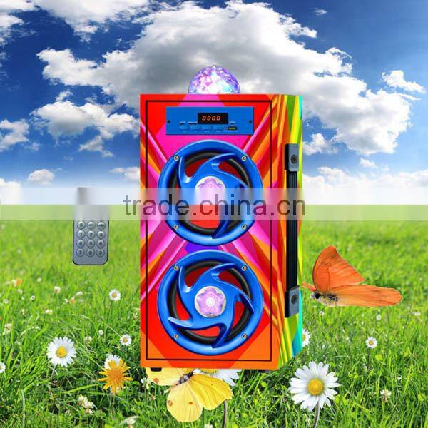 NT-WS002 trade assurance supplier LED wood speaker