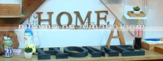 Shabby and chic natural pretty wood different styles alphabet letters