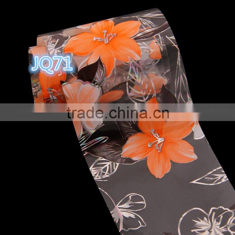 2016 New products Rose Flower Nails Supplies Nail Art Transfer Craft foil Fashion DIY nail sticker Tip Exotic Nail Art