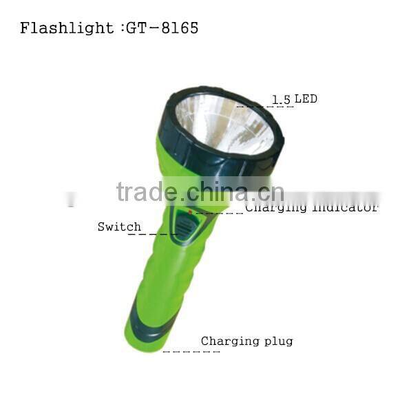 High power rechargeable plastic bright light led orkia torch