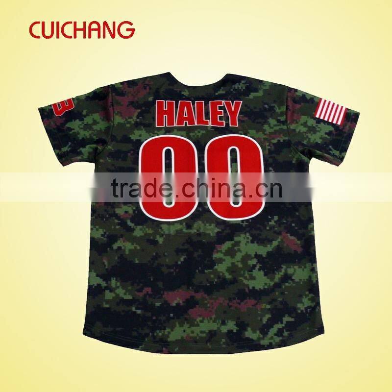 high quality fashion custom baseball jersey with 1 pc MOQ