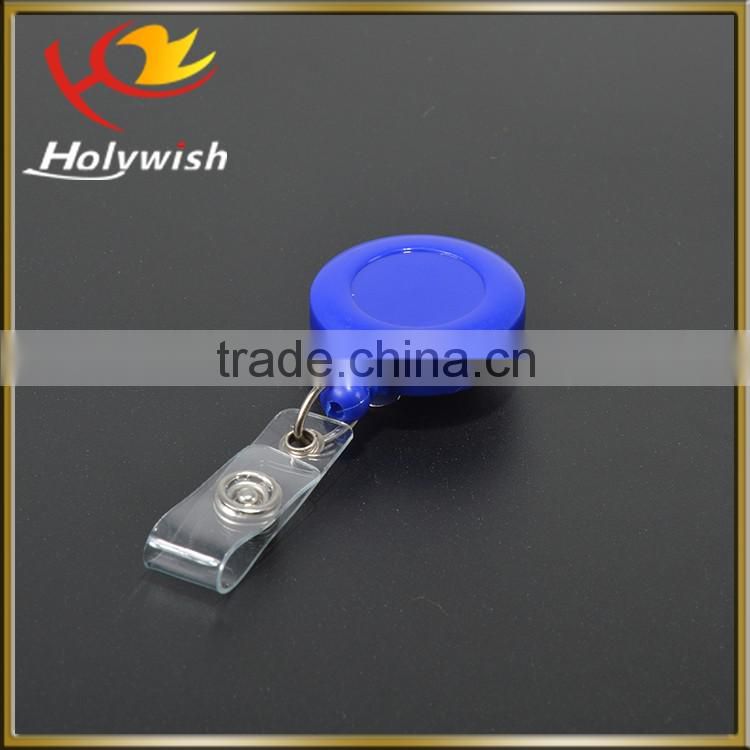 Promotional novelty round plastic yoyo badge reel with lanyard