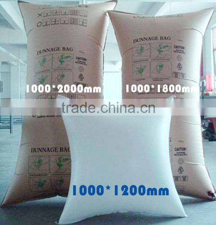 flexible inflating air dunnage bags for transportt