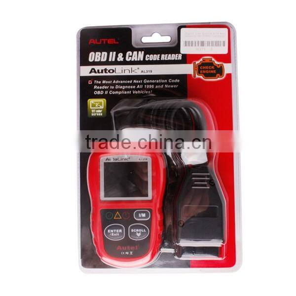 Super function auto car code scanner Original Autel AutoLink AL319 Next Generation OBD II/EOBD Code Reader in stock