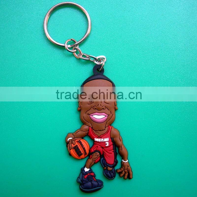 Factory manufacture custom printed wholesale keyrings
