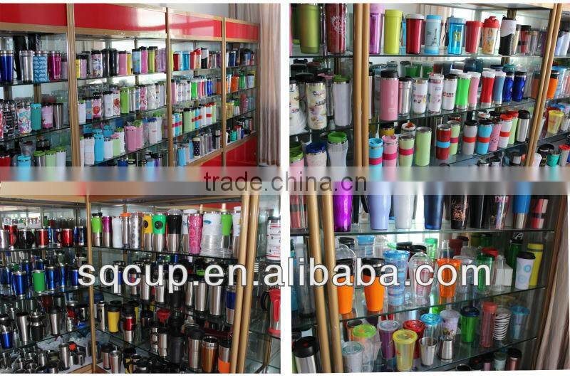 Double Wall plastic sippy cup with straw and lid