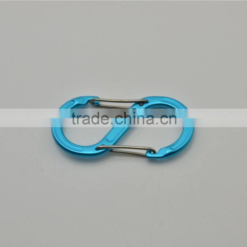 S shape Double Gates Carabiner colored