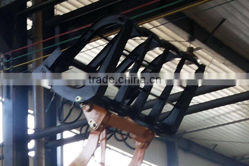 Small Wheel Loader With Grass Grasper/Grapple/Grab