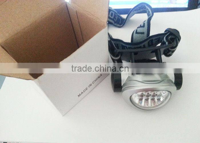 GS-6001 led headlight 8 led with 3 lighting modes headlight