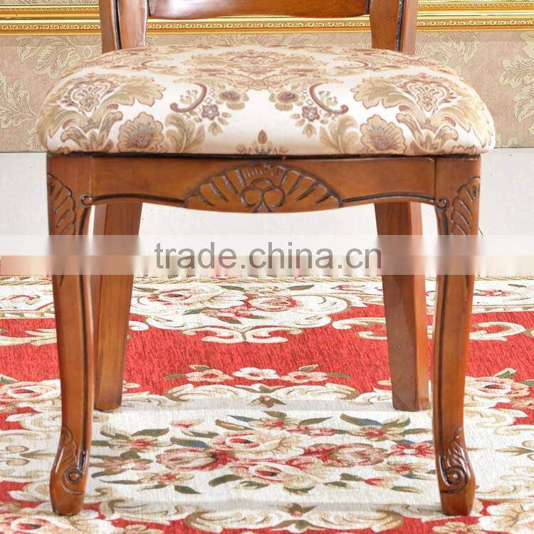 No Folded wood chair baroque wooden dining room chair