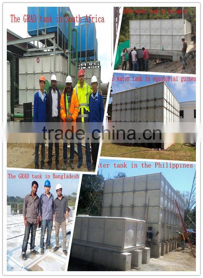 GRP fiberglass storage tanks