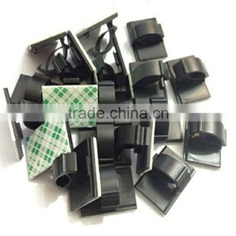 Factory Supply 3m Adhesive small plastic cable clip for finishing car charger electric wire outlet line usb cable