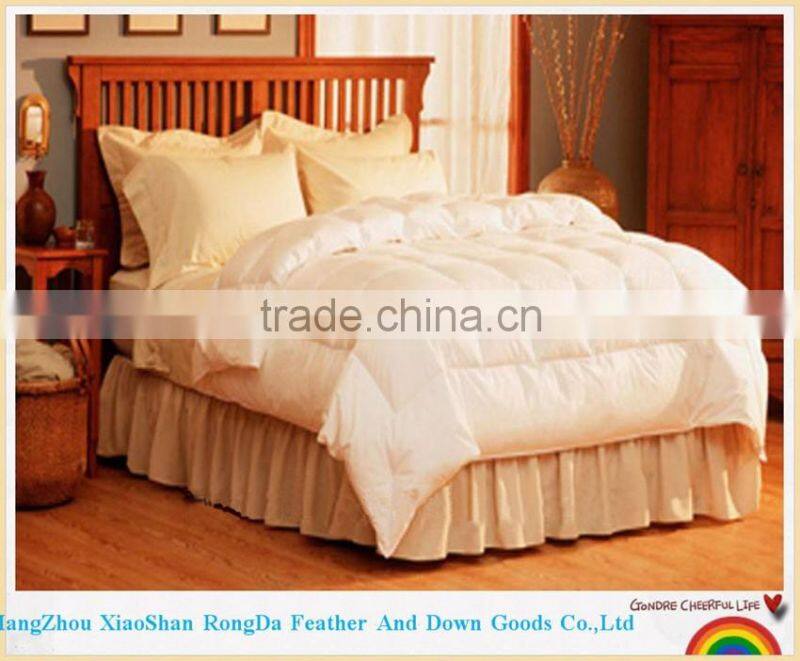 Quality White 50% Duck Down 50% Duck Feather Comforter Quilt Duvet Insert 100% 233 TC Cotton Protector Twin Size 68 x 86 inch