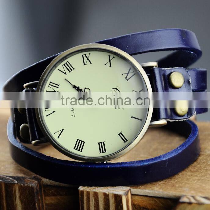 Beautiful Women Woolen Bracelet Watch Fashion Black Color Wrist Watch